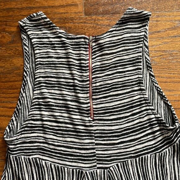 Anthropologie W5 Black and White Striped Tank Top - Picture 5 of 5